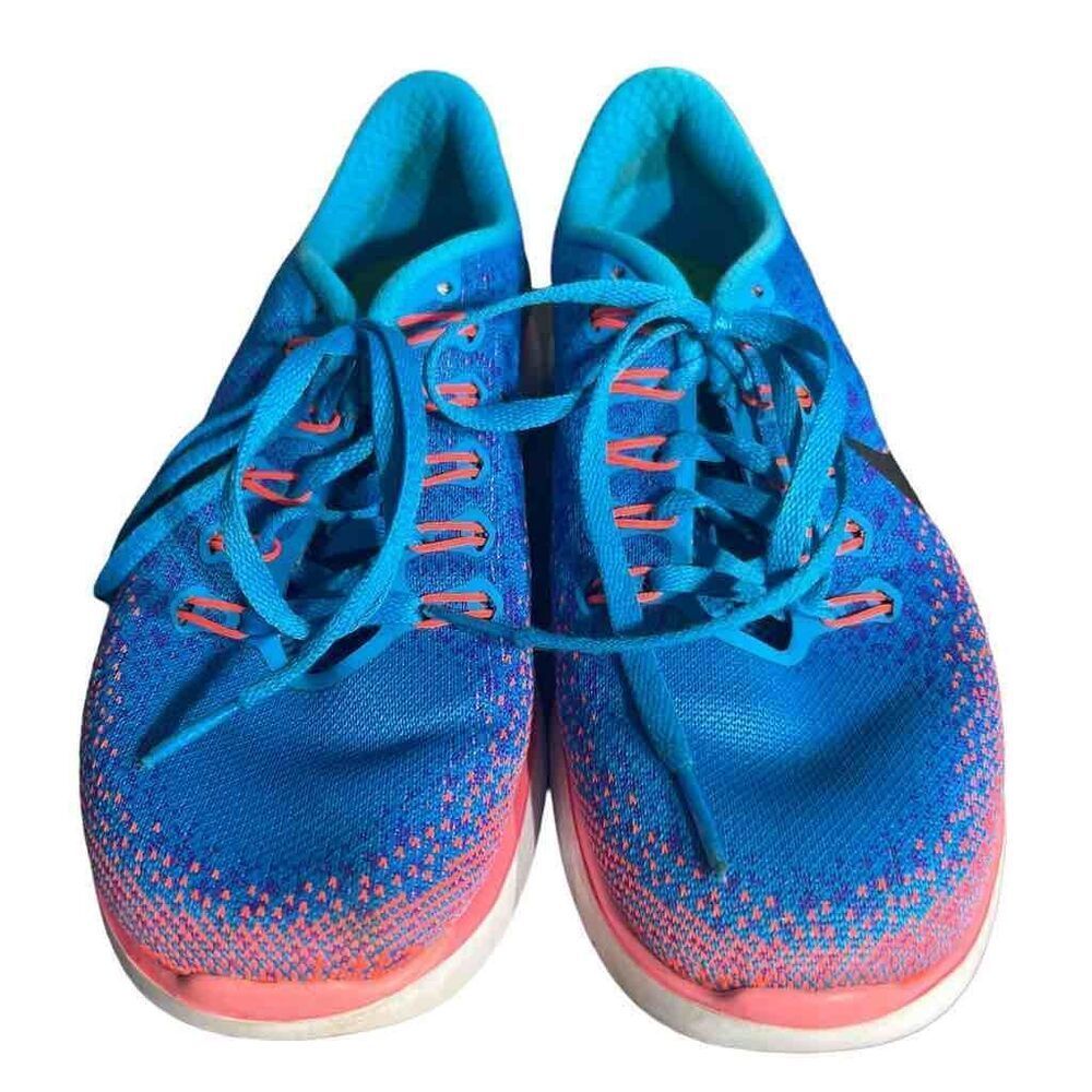 Nike Free Run Distance-Women's S 6 Blue and Pink Running Jogging Shoes sneakers